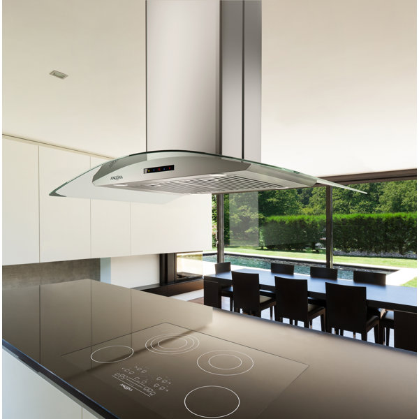 Ancona Elite IGCE636 Glass Canopy Island Mount Range Hood & Reviews